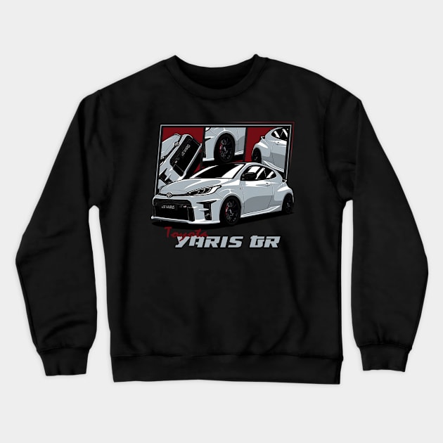 Toyota GR Yaris, JDM Car Crewneck Sweatshirt by T-JD